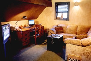 TV and computer with high speed internet